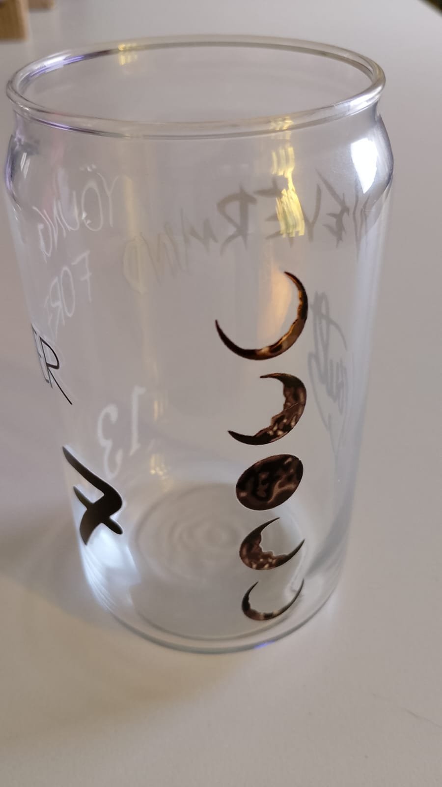 Vaso de vidrio Jimin BTS Tatuajes - Image 3