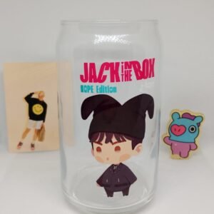 Vaso de acrílico personalizado J-hope MORE Jack In The Box versión In the SEOM con relieve DTF UV Magic Memories